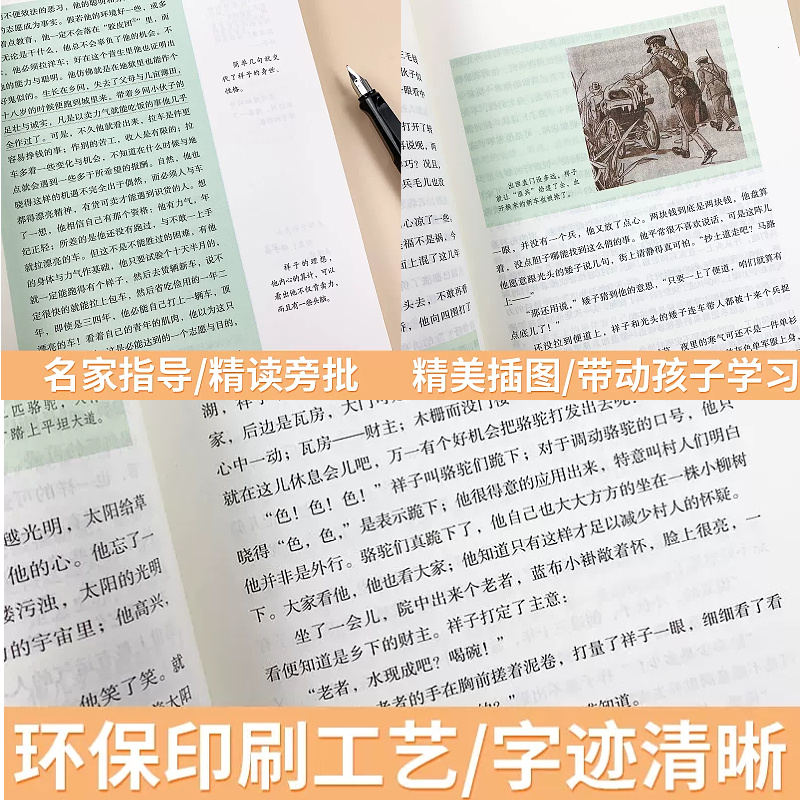 九年级下册·全5册 [正版]快乐读书吧人教版中学七八九年级上下册套装任选课外书阅读朝花夕拾西游记白洋淀纪事湘行散记城南旧高清大图