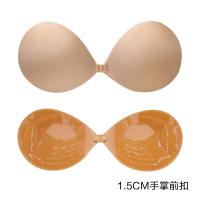 第1代[1.5CM厚]前扣型 肤色 A罩杯 胸贴女小胸平胸专用超厚聚拢上托吊带婚纱用隐形加厚显胸大夏乳贴