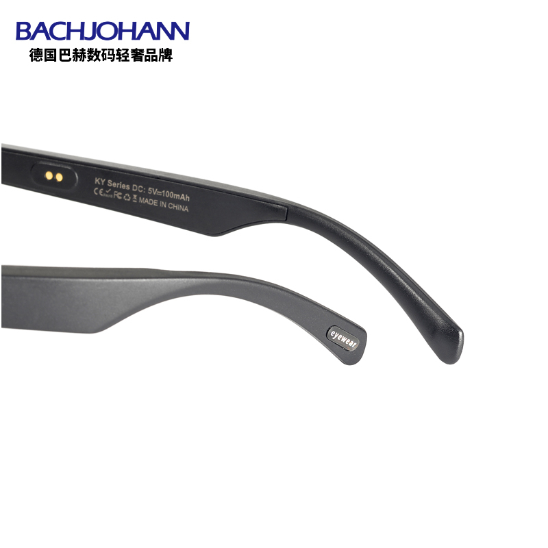 BACHJOHANN德国巴赫 KY02智能眼镜 智慧播报语音随身助手通话降噪开放式立体声时尚男女同款智能穿戴