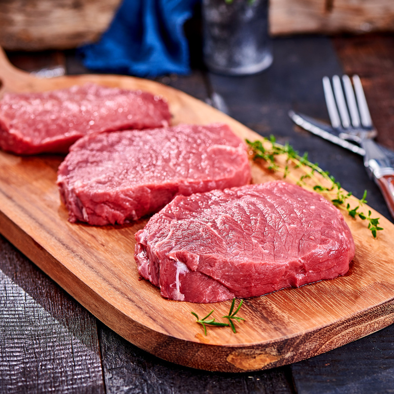绝世 澳洲原肉整切牛绝世 澳洲原肉进口整切家庭牛排10片组合装(1.3kg)菲排黑椒牛肉10片家庭新鲜菲力眼肉组合装