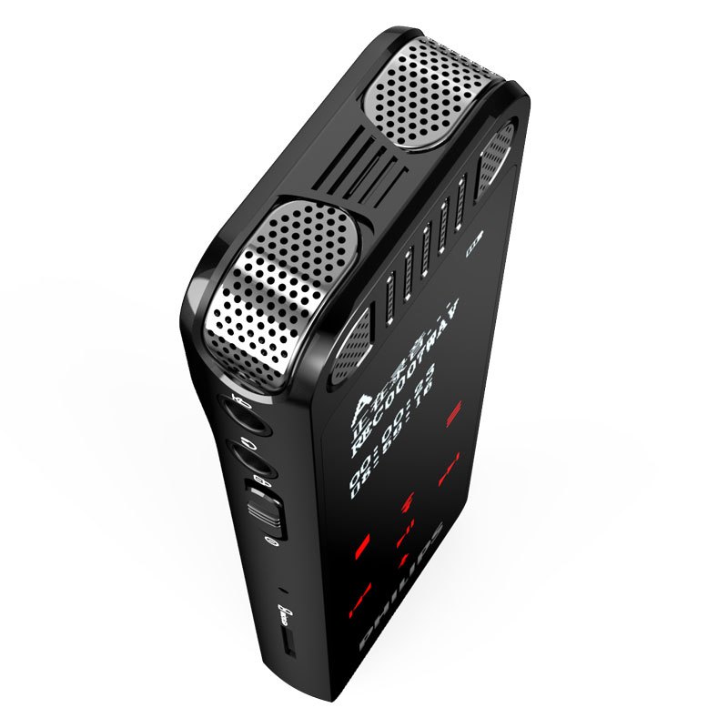 飞利浦 VTR8060 16GB 会议 学习记录 WIFI 语音转文本 APP文件传输分享 智能数字降噪录音笔 黑色