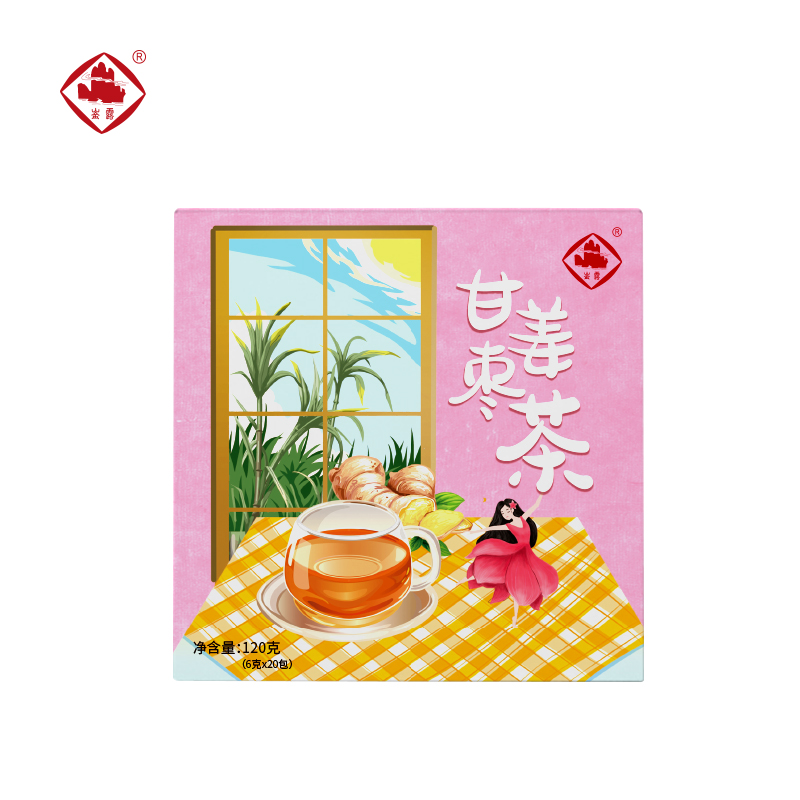崟露甘姜枣茶120克盒(6g*20包)高清大图