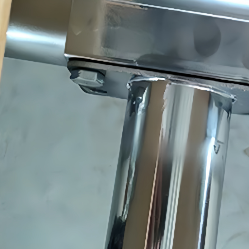 华立伟不锈钢连体餐桌1.2m张高清大图