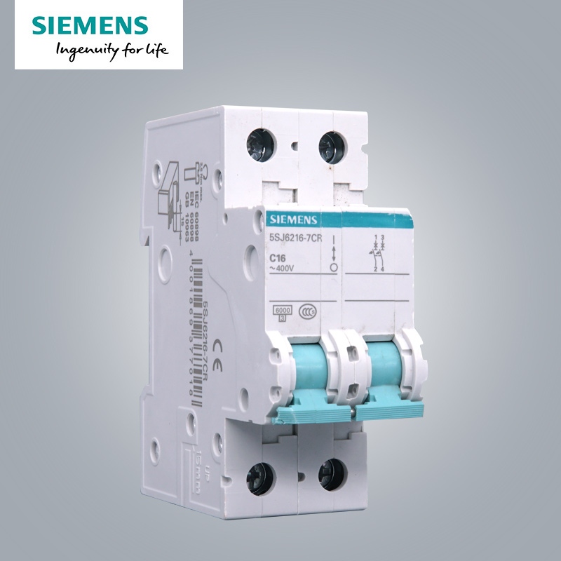 西门子(SIEMENS) 空气开关2P双进双出 16A标准型断路器5SJ62167CR高清大图