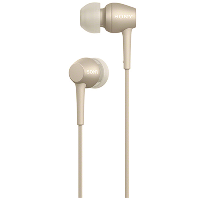 索尼(SONY)立体声耳机IER-H500A(浅金色)有线控 防缠绕耳机线