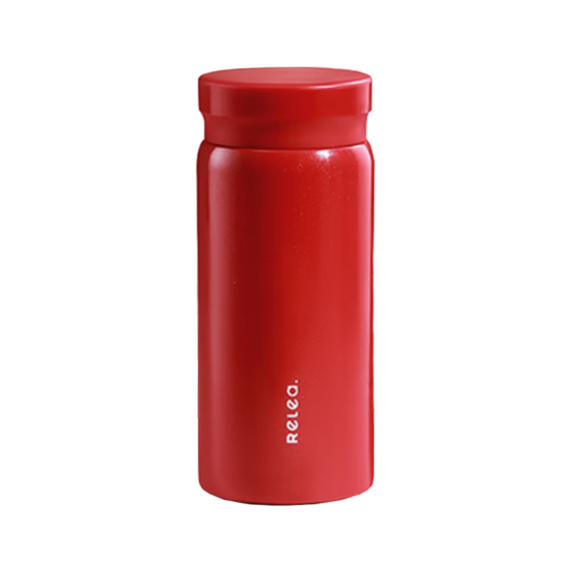 物生物(RELEA) 素几保温杯200ML华夫红 JV012356-0200-HS