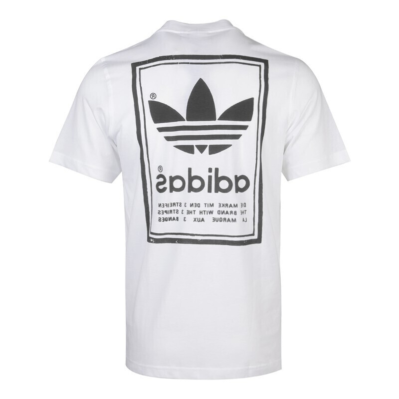ADIDAS阿迪达斯 三叶草大LOGO男装 休闲时尚短袖T恤CZ1761 D
