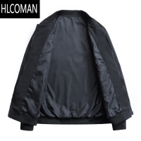 HLCOMAN加棉夹克男青年棒球服潮流宽松休闲棉衣外套男薄款羽绒棉服男