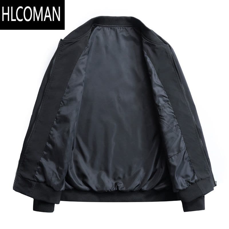HLCOMAN加棉夹克男青年棒球服潮流宽松休闲棉衣外套男薄款羽绒棉服男图片