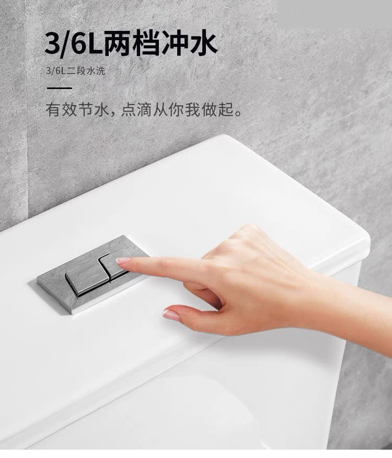 8.0超大管道连体坐便器高清大图