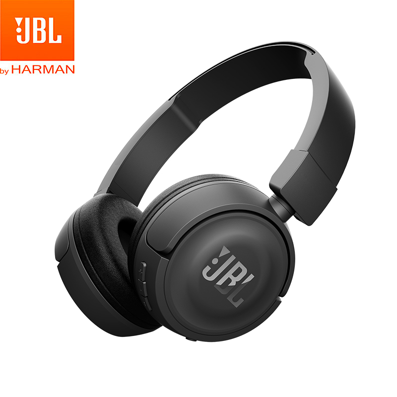 JBL/T450BT头戴式蓝牙无线耳机 可折叠便携头戴贴耳式 立体声音乐耳机跑步运动游戏耳机 黑色