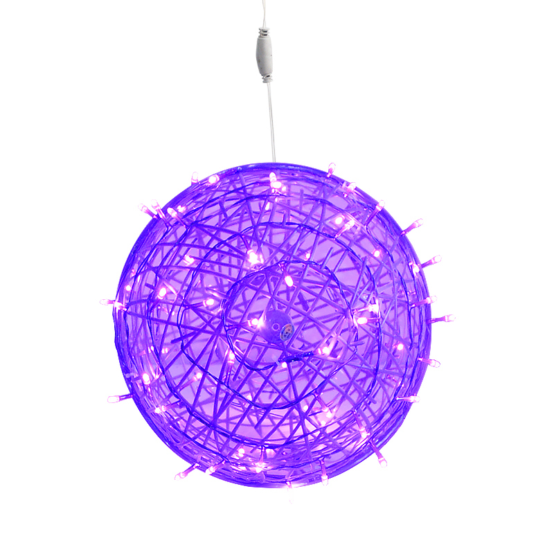 格瑞捷led藤球挂灯tq20cmz紫光个