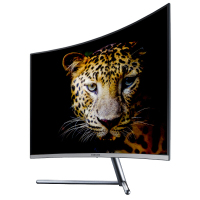 三星(SAMSUNG)U32R590CWC 31.5英寸4K/UHD高分窄边框隐线式设计PS4 曲面液晶电脑显示器