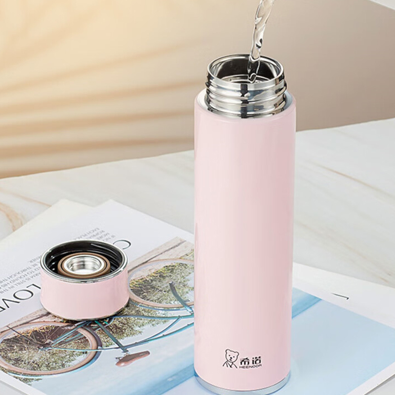 希诺真空杯410ml密封防漏不锈钢XN-5801(颜色随机)高清大图