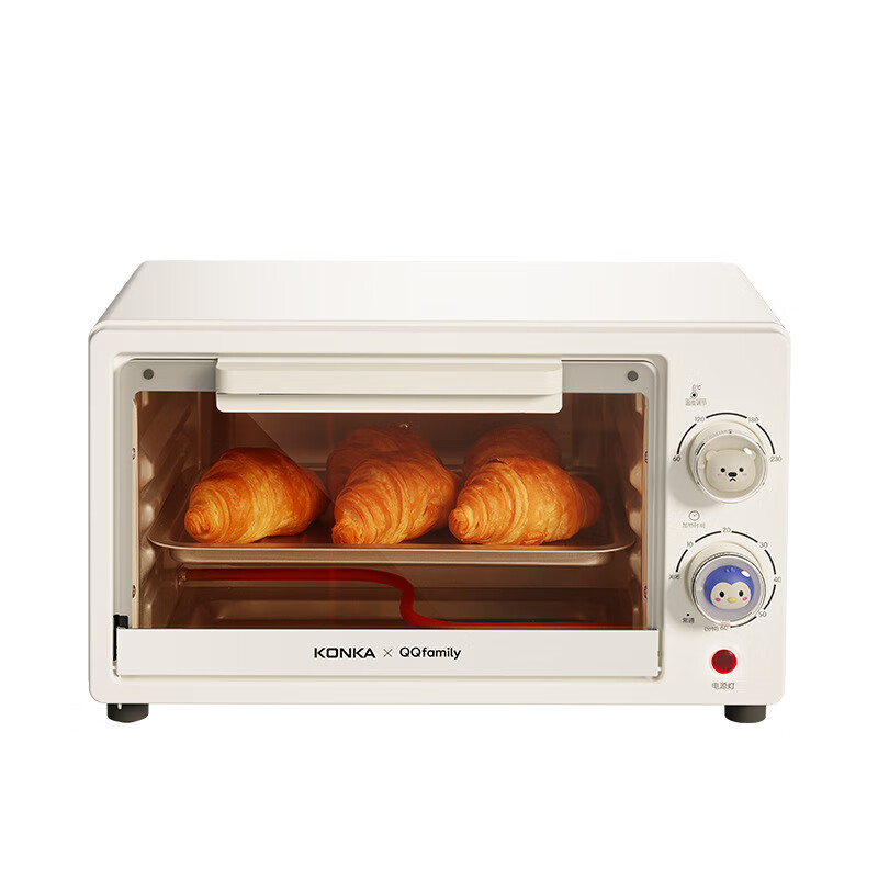 康佳(KONKA)KDKX-0110-QQ 家用多功能QQ family联名款电烤箱10L(单位:台)白色