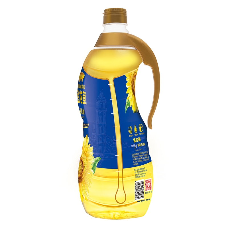 金龙鱼自然葵香葵花籽油1.8L物理压榨 炒菜家用烹饪