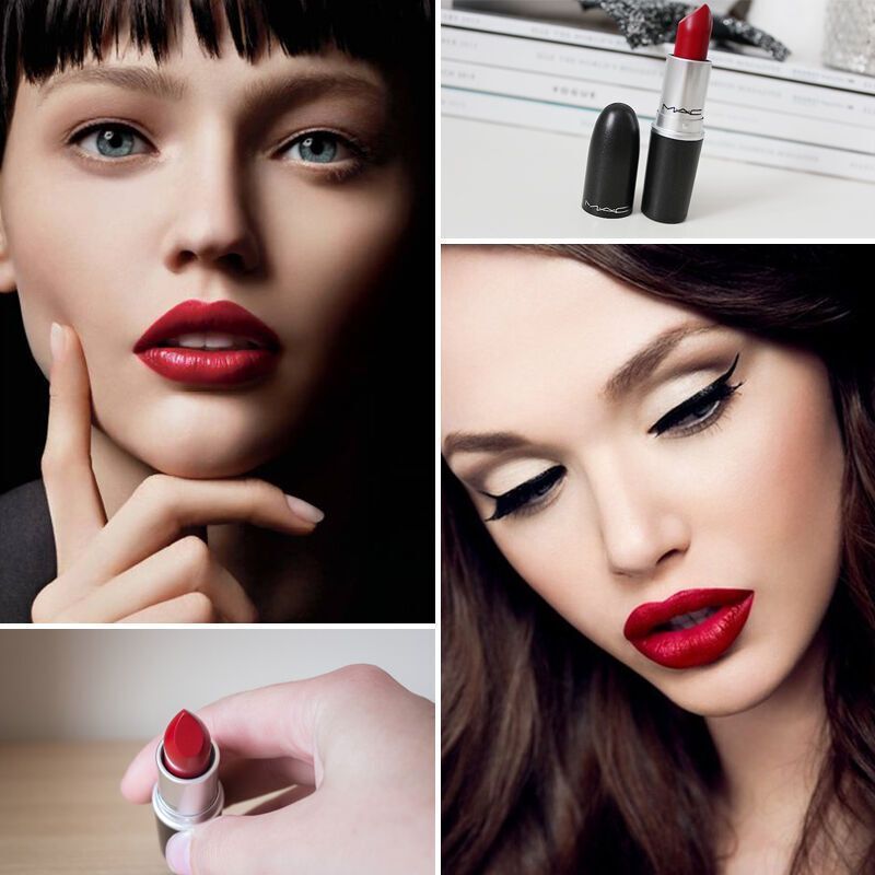 魅可macmac魅可口红显色丰润唇膏女士口红口红3g支russianred复古