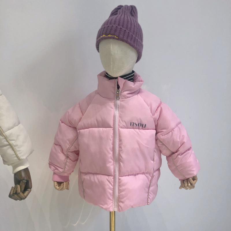 秋冬新款中小童羽绒棉服女童韩版面包服棉袄外套上衣