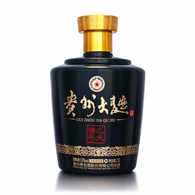 贵州茅台 酱香型白酒 53度 贵州大曲 己亥猪年 2.5L 单瓶装