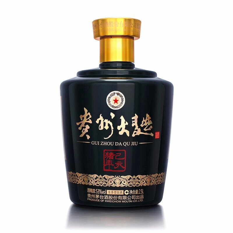 贵州茅台 酱香型白酒 53度 贵州大曲 己亥猪年 2.5L 单瓶装