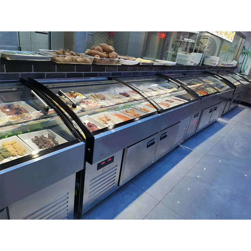阶梯冰台烧烤点菜展示柜冷藏商用凉菜柜古达水果捞保鲜柜串串冰柜_2.