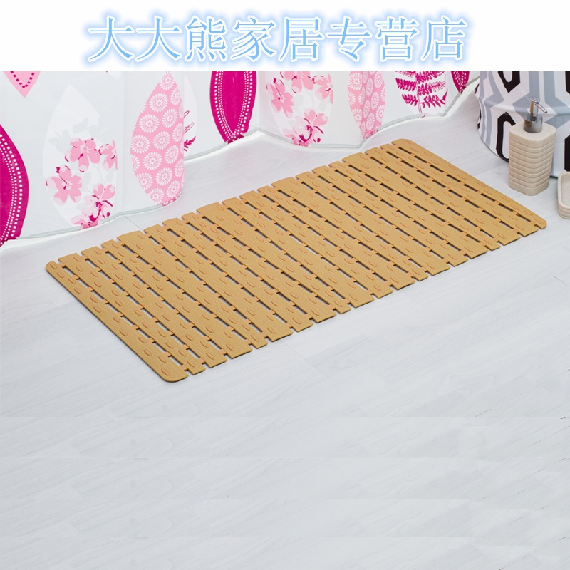 无味浴室防滑垫带吸盘淋浴房大号脚垫卫生间厕所浴缸洗澡防水地垫