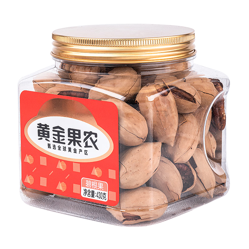 黄金果农碧根果430gx1罐高清大图