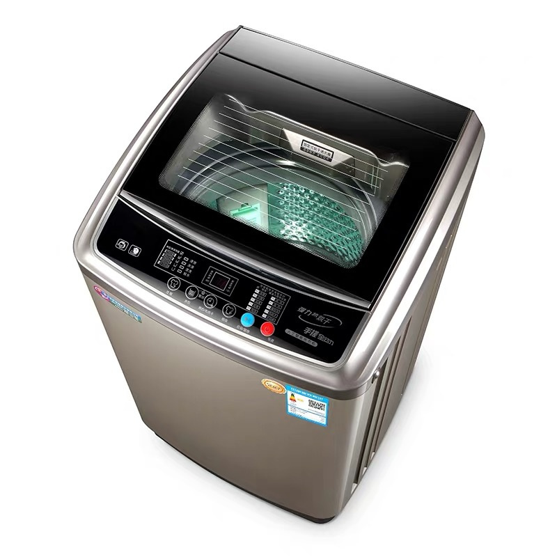 长虹10KG洗衣机全自动家用滚筒热烘干7.5kg迷你小型波轮甩干一体 9公斤强力风干+纳米除黑色