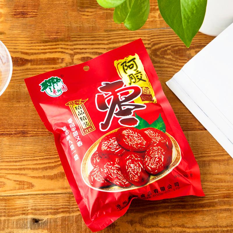 枣树园300克阿胶枣 果实类干货无核蜜枣 蜜饯果蔬 果干 果脯 调味 干果坚果 休闲办公零食 袋装免洗即食 厨房食品