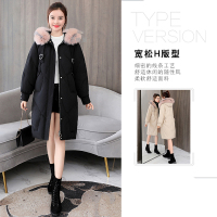 JINXIU SHIRT鼎丰羽绒服女2020新款加厚中长款反季清仓韩国韩版宽松茧型女士羽绒服外套1930-310