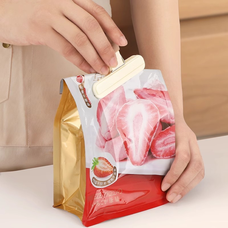零食封口夹密封夹子食品夹神器薯条厨房调料袋保鲜防潮夹商用8138高清大图