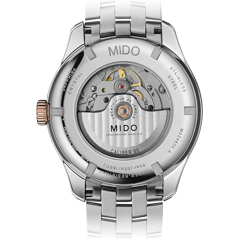 Mido Belluna美度代购瑞士休闲风自动机械腕表男士M0246302206100高清大图