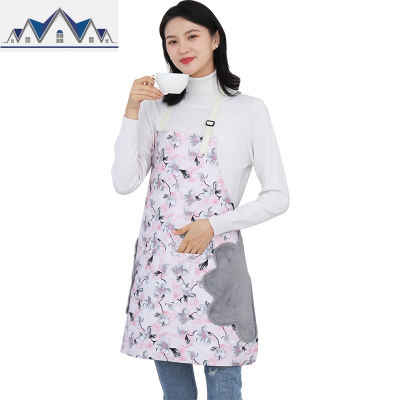 围裙家用厨房做饭防水防油男女大人时尚工作可爱日系罩衣工作服JD 三维工匠高清大图