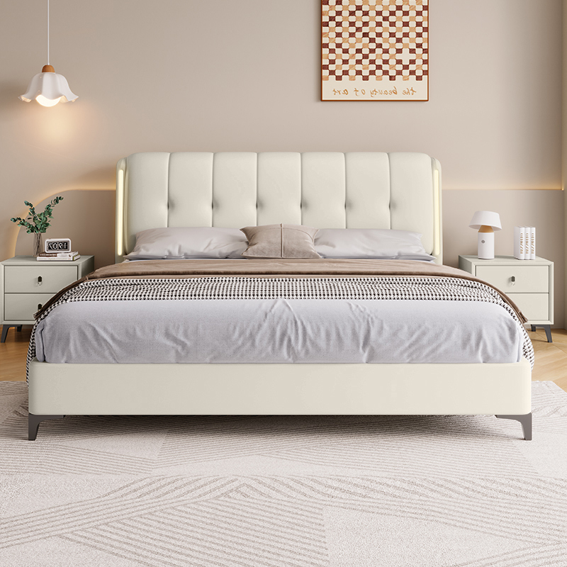 家具>床>皮艺床>欧梵森(oufansen)>欧梵森(oufansen)gb603皮艺床>