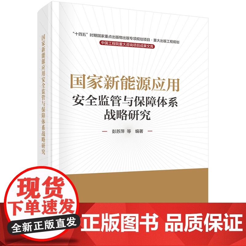 正版]国家新能源应用安全监管与保障体系战略研究 彭苏萍 科学出版社 9787030808967高清大图