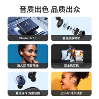 纽曼无线耳机LY01 白色 真无线蓝牙耳机入耳式舒适佩戴运动音乐游戏通话降噪高音质苹果安卓华为通用超长续航