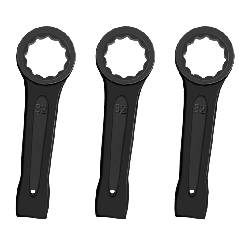 立伟铁牛敲击梅花扳手32mm/把高清大图