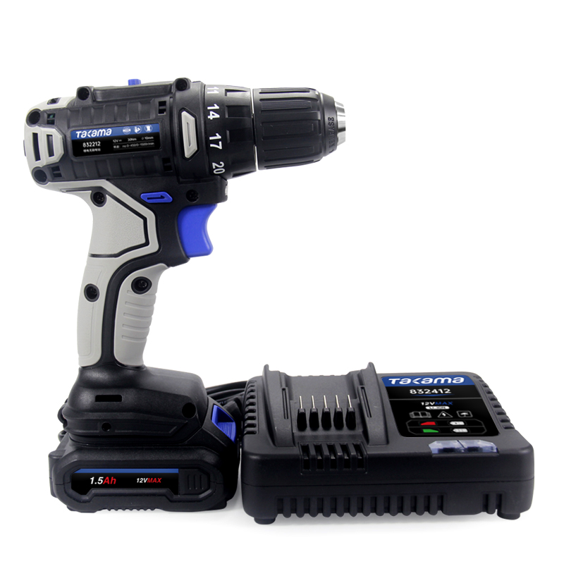 高松takama 充电式电钻/起子机12v10mm（工业级） 1台 单机（不含电池充电器）高清大图