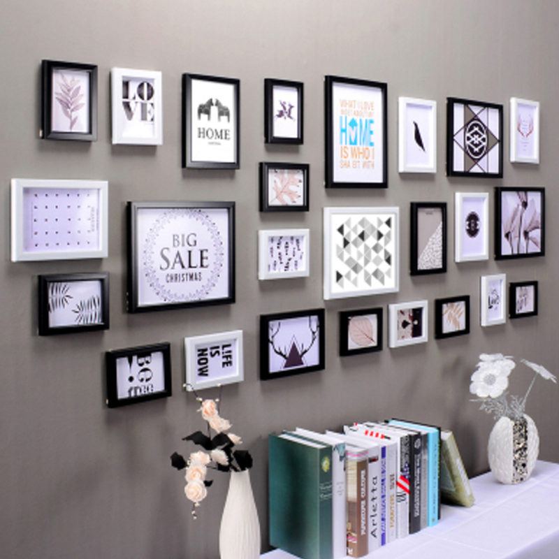 舒厅创意家居欧式超大客厅照片墙组合相框墙创