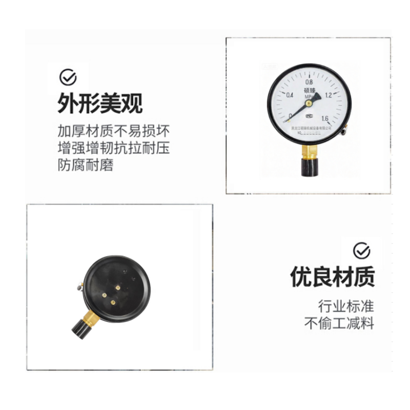 硕臻 压力仪表器 GA-2量程10000psi 块高清大图