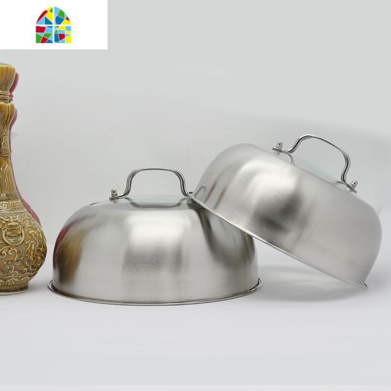 不锈钢蒸锅锅盖可视化锅盖通用加厚蒸锅炒锅锅盖24 26 28 30cm FENGHOU 31cm蒸锅盖(胶木把手)图片