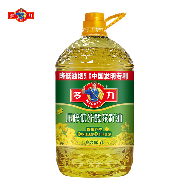多力 低芥酸特香菜籽油5L非转基因物理压榨健康食用油健康油家用炒菜烹饪酥田推荐高清大图