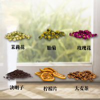 山海小将 清新花茶组合A 大麦茶柠檬片玫瑰花茉莉花决明子胎菊 美艳天使