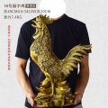 铜鸡摆件纯铜大号公鸡生肖鸡金钱福字鸡镇宅家居客厅卧室 18号福字鸡_680