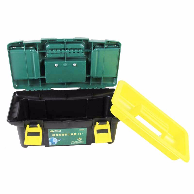赫力斯HELISI 双层塑料工具箱 13寸/36cm*16cm*18cm-047974