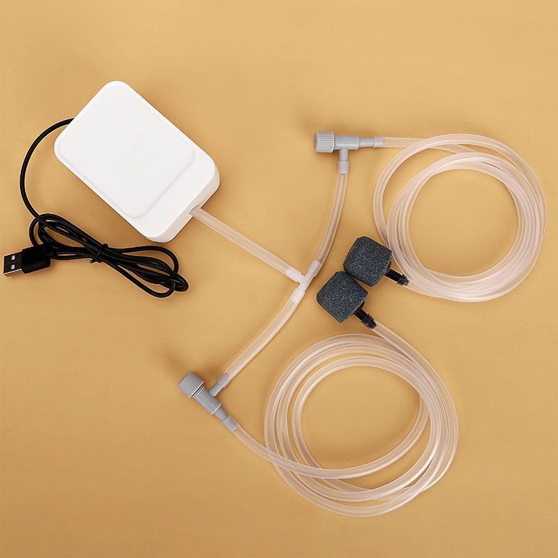 鱼缸增氧泵家用充电静音小型打氧机充氧泵钓鱼冲氧泵水族箱氧气泵