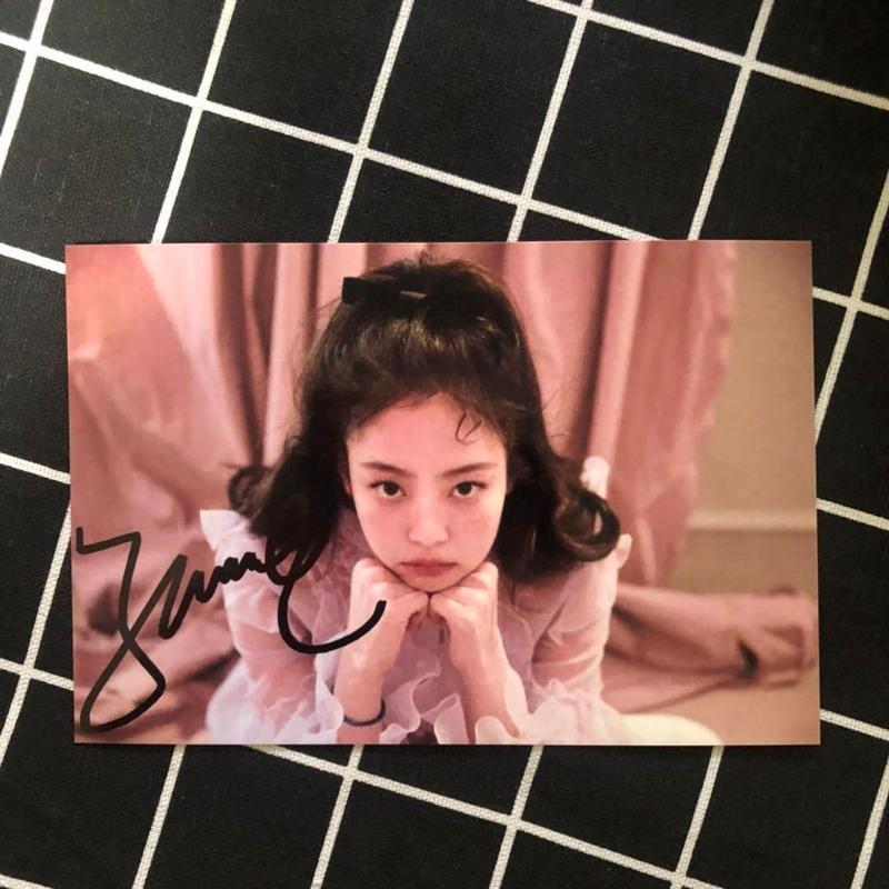 款式8金智妮亲笔签名照金智妮签名照送女朋友送同学金智妮周边毕业