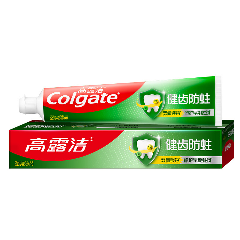 高露洁健齿防蛀劲爽薄荷牙膏 - 250克高清大图
