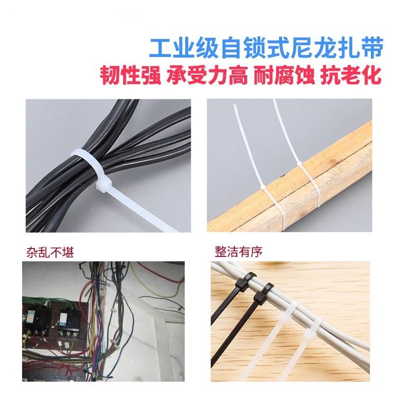 赫德世嘉(HEARDSGA)自锁式尼龙扎带 4*300 250根/包(5包起订)图片