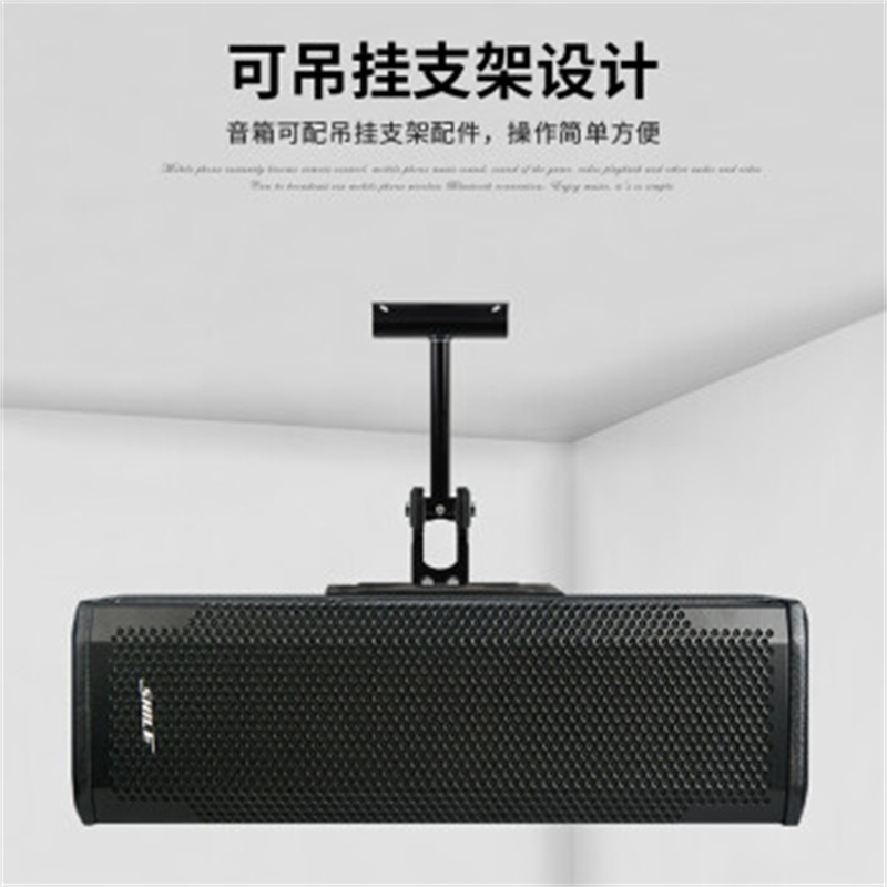 狮乐 (SHILE)AV108功放+BX402音柱一对+一拖四话筒 专业中小型会议室音响系统可调角度音柱功放音箱组合
